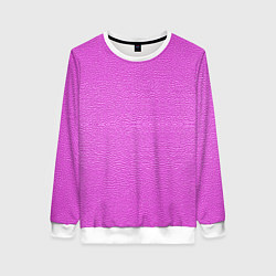 Свитшот женский Текстура розовой кожи, цвет: 3D-белый