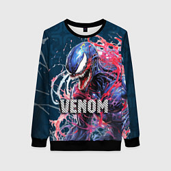 Свитшот женский Venom Marvel, цвет: 3D-черный