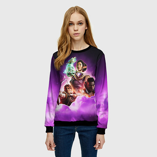 Женский свитшот Poster Dragon age / 3D-Черный – фото 3