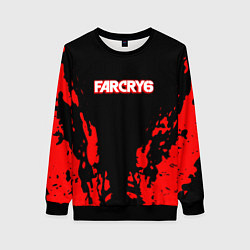 Свитшот женский Farcry6 краски красные, цвет: 3D-черный