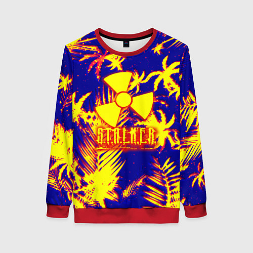 Женский свитшот Тропический сталкер / 3D-Красный – фото 1