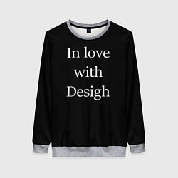 Свитшот женский In love with Design, цвет: 3D-меланж