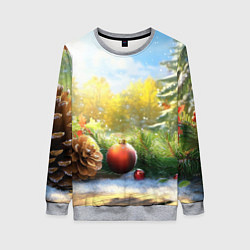 Женский свитшот Солнечный новый год