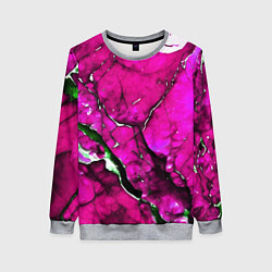 Женский свитшот Розовый треснувший камень