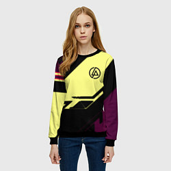 Свитшот женский Linkin park geometry steel, цвет: 3D-черный — фото 2