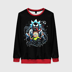 Свитшот женский Morty and Rick - we are Venom, цвет: 3D-красный