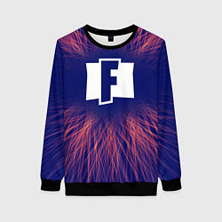 Свитшот женский Fortnite red energy, цвет: 3D-черный