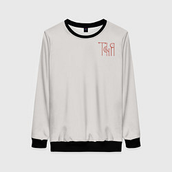 Женский свитшот Таня - красная надпись вязью