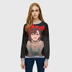 Свитшот женский Momo Boobs, цвет: 3D-меланж — фото 2