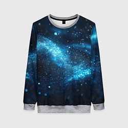 Женский свитшот Синяя пыльца - текстура