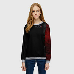 Свитшот женский Shepard N7 - темный, цвет: 3D-меланж — фото 2