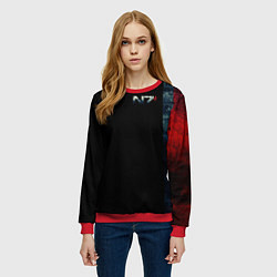 Свитшот женский Shepard N7 - светлый, цвет: 3D-красный — фото 2