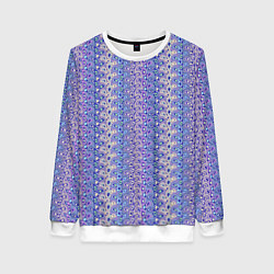 Женский свитшот Сиреневый с узором паттерн