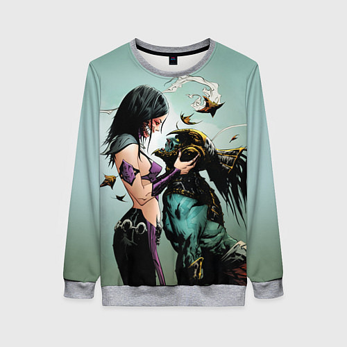 Женский свитшот Mileena & Kotal Kahn - Mortal Kombat / 3D-Меланж – фото 1