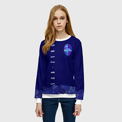 Свитшот женский Mortal Kombat - Саб-Зиро, цвет: 3D-белый — фото 2