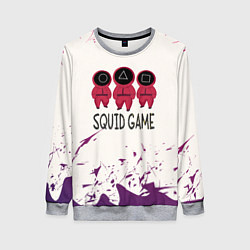 Свитшот женский Играй в кальмара, цвет: 3D-меланж