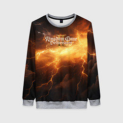 Свитшот женский Kingdom Come Deliverance 2 молния, цвет: 3D-меланж