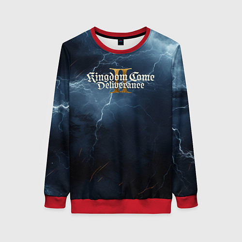 Женский свитшот Kingdom Come Deliverance 2 blue sky / 3D-Красный – фото 1