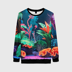 Женский свитшот Морские растения