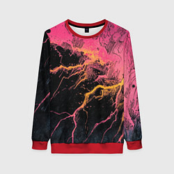 Женский свитшот Абстрактные молнии текстура