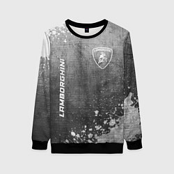 Свитшот женский Lamborghini - grey gradient вертикально, цвет: 3D-черный