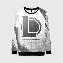 Свитшот женский League of Legends - white gradient, цвет: 3D-черный