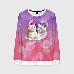 Женский свитшот Кошачья влюбленность