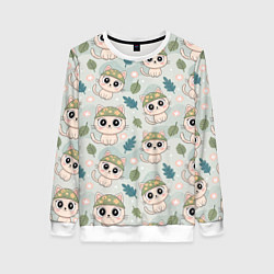 Женский свитшот Кошачий камуфляж каваи