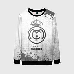 Свитшот женский Real Madrid - white gradient, цвет: 3D-черный