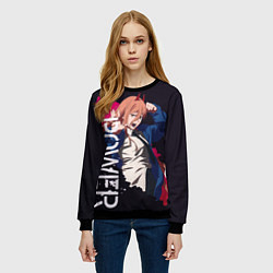 Свитшот женский Chainsaw Man Power, цвет: 3D-черный — фото 2