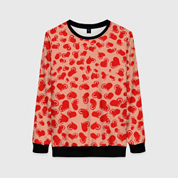 Женский свитшот Сердца любви