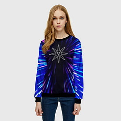 Свитшот женский Dark Souls neon energy, цвет: 3D-черный — фото 2