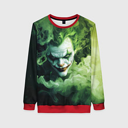 Свитшот женский Джокер зеленый дым, цвет: 3D-красный