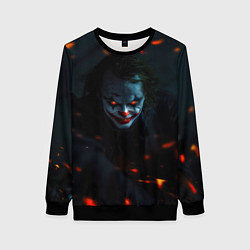 Свитшот женский Джокер в искрах, цвет: 3D-черный