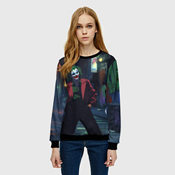 Свитшот женский Джокер в широких штанах, цвет: 3D-черный — фото 2