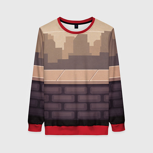 Женский свитшот Смотровая площадка / 3D-Красный – фото 1