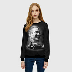 Свитшот женский Пол Уокер, цвет: 3D-черный — фото 2