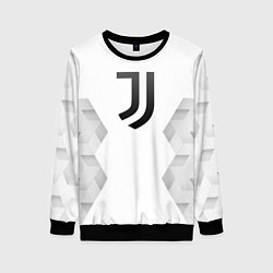 Свитшот женский Juventus white poly, цвет: 3D-черный