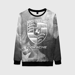 Свитшот женский Porsche - grey gradient, цвет: 3D-черный