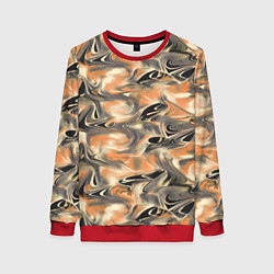 Женский свитшот Абстракция - закрученный узор