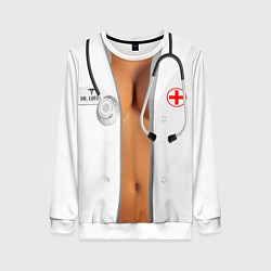 Свитшот женский Костюм медсестры врача и доктора, цвет: 3D-белый
