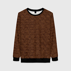 Женский свитшот Коричневый текстурный