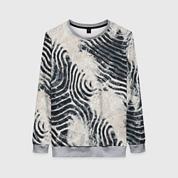 Женский свитшот Текстура гранж - абстрактные линии