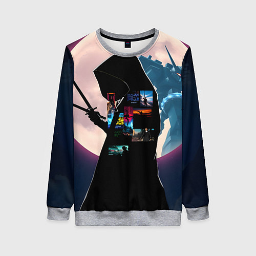 Женский свитшот Для любителя аниме / 3D-Меланж – фото 1