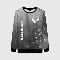 Свитшот женский Valorant - grey gradient вертикально, цвет: 3D-черный