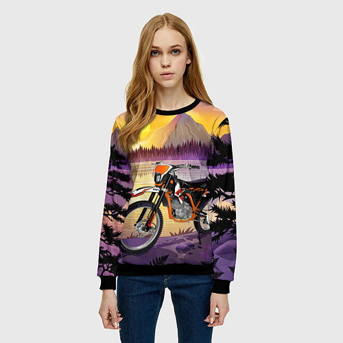 Женский свитшот Kayo k2 pro / 3D-Черный – фото 3