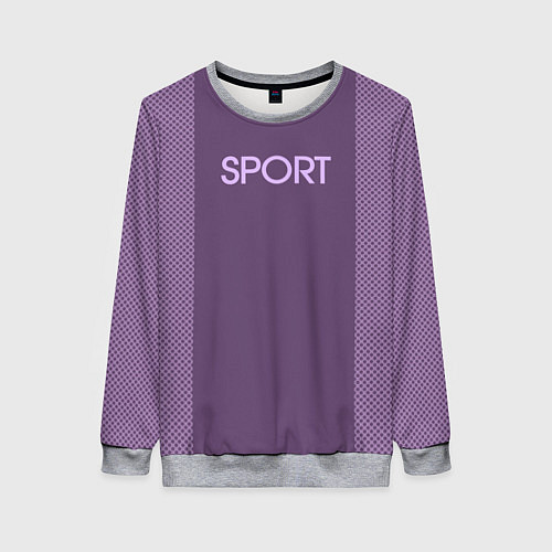 Женский свитшот Sport фиолетовый / 3D-Меланж – фото 1