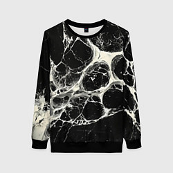 Женский свитшот Бело-черная потертая текстура