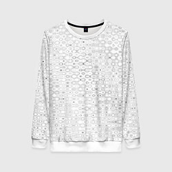 Женский свитшот Белый с абстрактным узором