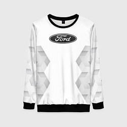 Свитшот женский Ford white poly, цвет: 3D-черный